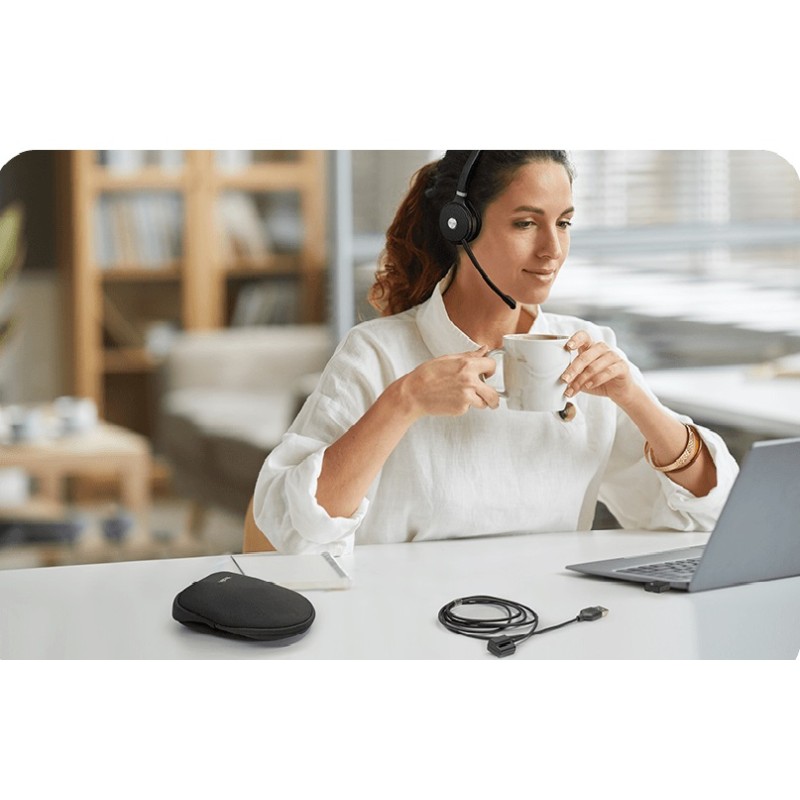 Buy Yealink Headset Wireless DECT with Base Station - WH62 - Dual Teams 150m in Cyprus, Nicosia, Limassol, Larnaka, Pafos