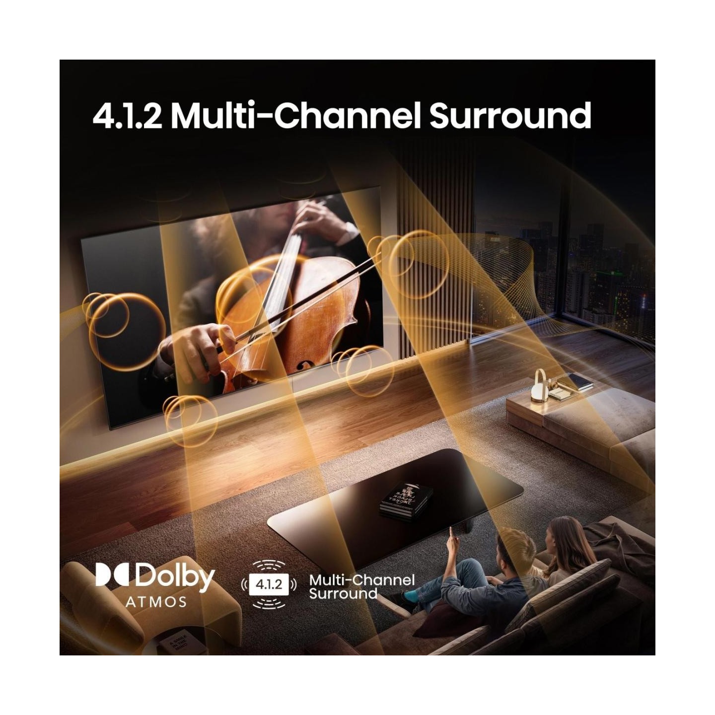 Hisense TV - 55U8Q - 55'' 4K Smart QLED MINI LED 144Hz TV — Buy in Cyprus with Fast Delivery