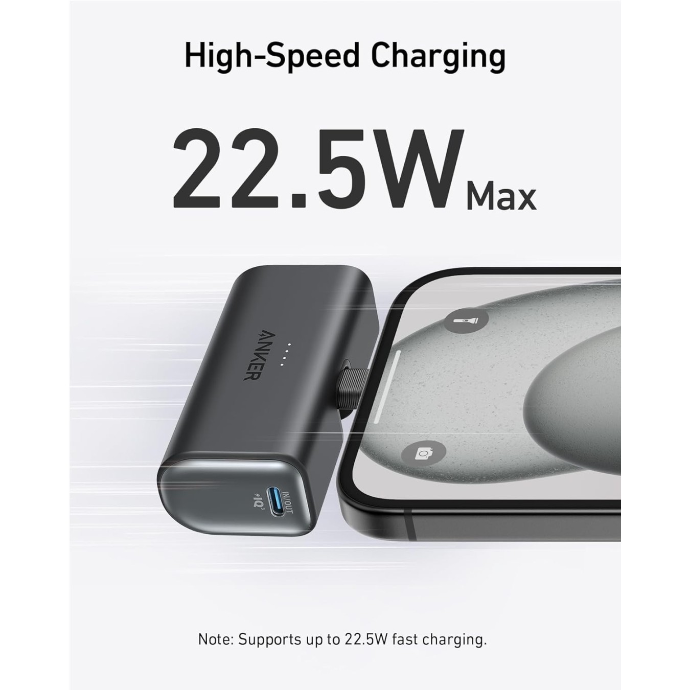 Anker Mobile Powerbank - 5,000mAh Nano 22.5W Built-In USB-C — Buy in Cyprus with Fast Delivery