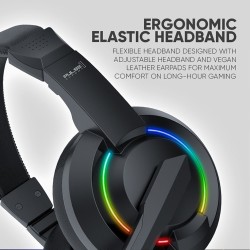 Buy Armaggeddon Headset - PULSE 1 - Chroma Gaming Headset 3.5mm 2.1 40mm Black in Cyprus, Nicosia, Limassol, Larnaka, Pafos