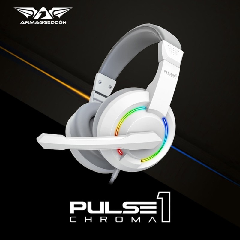 Buy Armaggeddon Headset - PULSE 1 - Chroma Gaming Headset 3.5mm 2.1 40mm Black in Cyprus, Nicosia, Limassol, Larnaka, Pafos