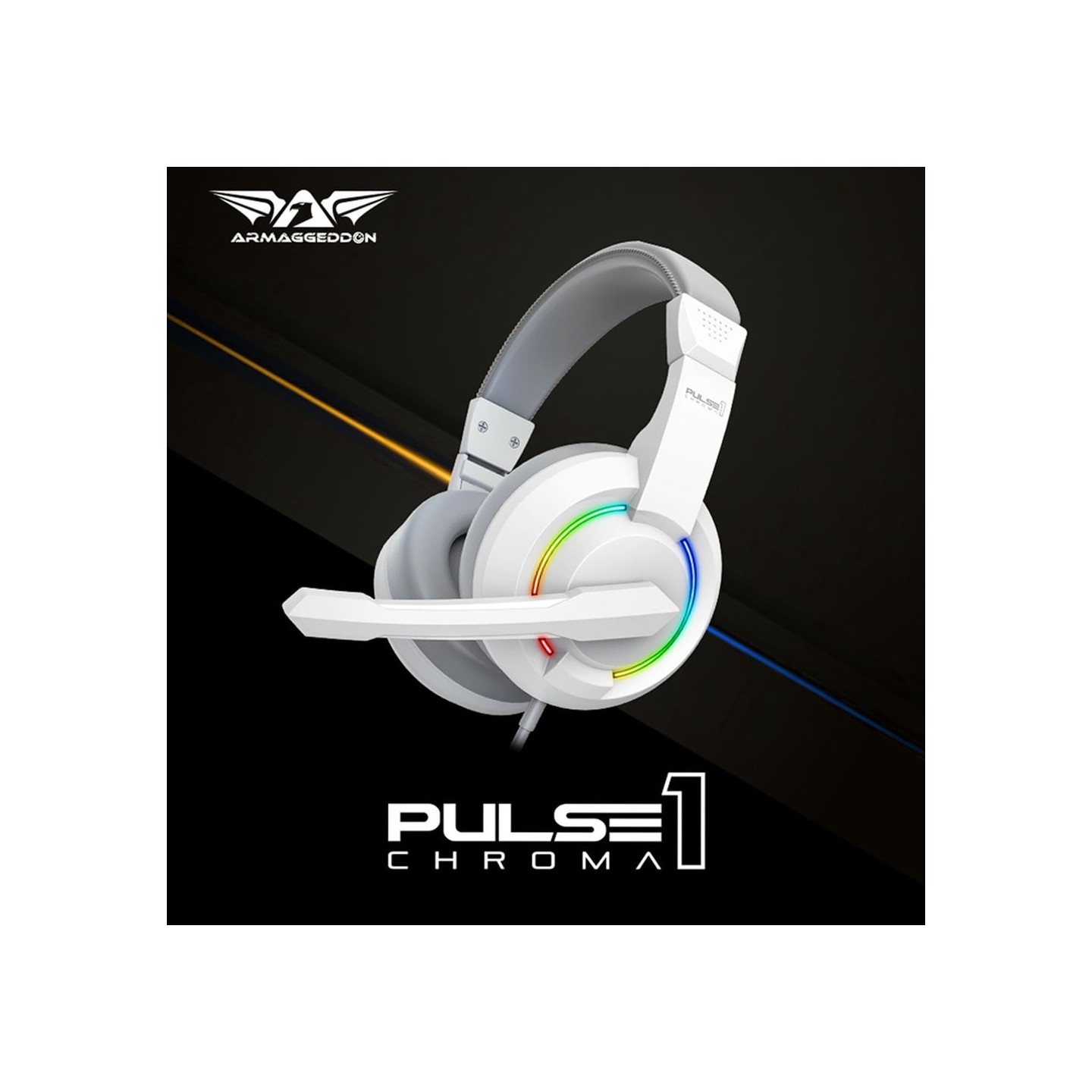 Armaggeddon Pulse 1 Chroma Gaming Headset 3.5mm 2.1 40mm Black (Boxed) — Buy in Cyprus with Fast Delivery