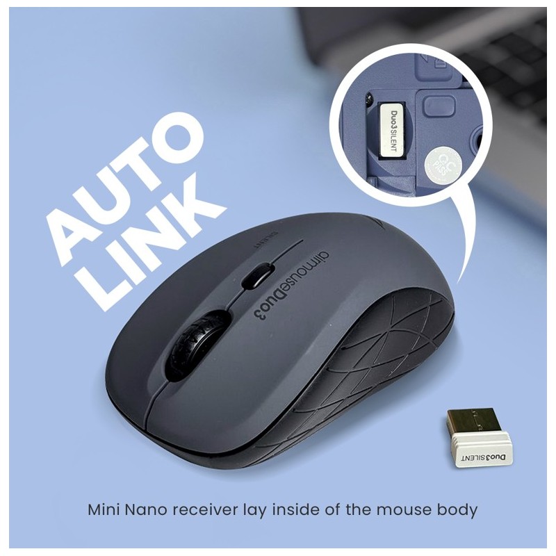 Alcatroz AirMouse Duo 3 Silent Wireless & Bluetooth Mouse Black (Boxed) — Buy in Cyprus with Fast Delivery