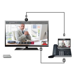 Buy Yealink MS Teams Video Phone with 8.0'' Touch Screen, Camera, HDMI, USB, Blu... in Cyprus, Nicosia, Limassol, Larnaka, Pafos