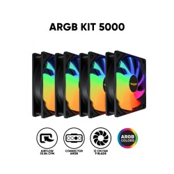 Armaggeddon ARGB KIT 5000 120mm Gaming Case Fan - 1pc Slave Black (Retail) — Buy in Cyprus with Fast Delivery