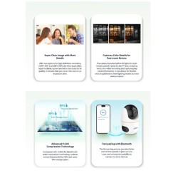 Buy Dahua IP Indoor 5.0MP Wifi PT Dome - H5D-5F - Dual Lens in Cyprus, Nicosia, Limassol, Larnaka, Pafos