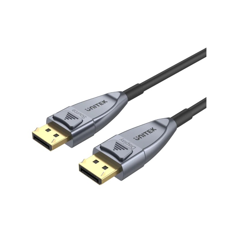 Buy Unitek DisplayPort 1.4 Cable - C1618GY - ActiveOptical 8K 240Hz 20.0m in Cyprus, Nicosia, Limassol, Larnaka, Pafos