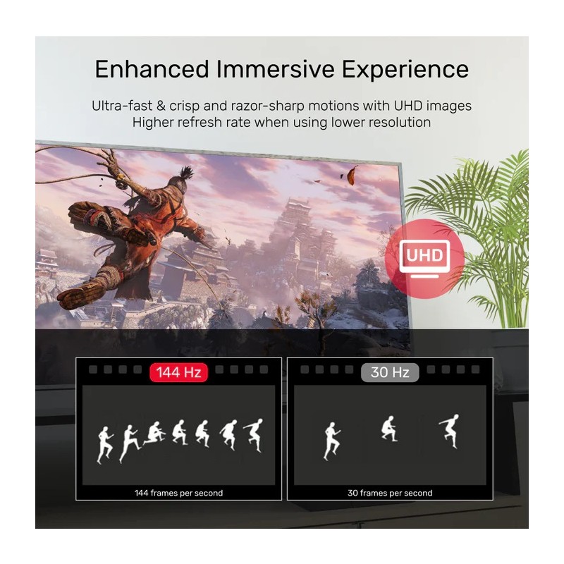 Buy Unitek DisplayPort 1.4 Cable - C1618GY - ActiveOptical 8K 240Hz 20.0m in Cyprus, Nicosia, Limassol, Larnaka, Pafos