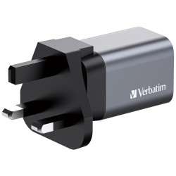 Buy Verbatim Wall GaN Charger - GNC-35 - 35W USB-C USB-A (UK EU US) in Cyprus, Nicosia, Limassol, Larnaka, Pafos