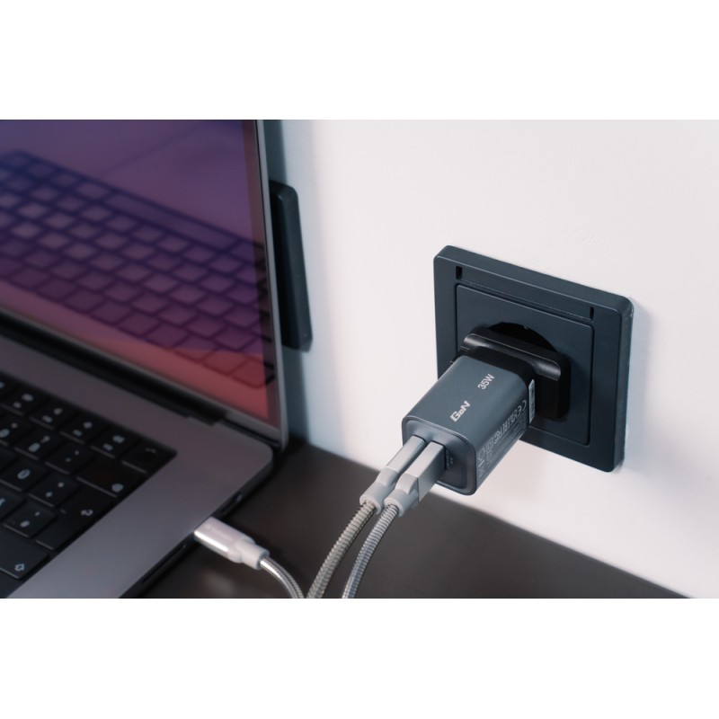 Buy Verbatim Wall GaN Charger - GNC-35 - 35W USB-C USB-A (UK EU US) in Cyprus, Nicosia, Limassol, Larnaka, Pafos