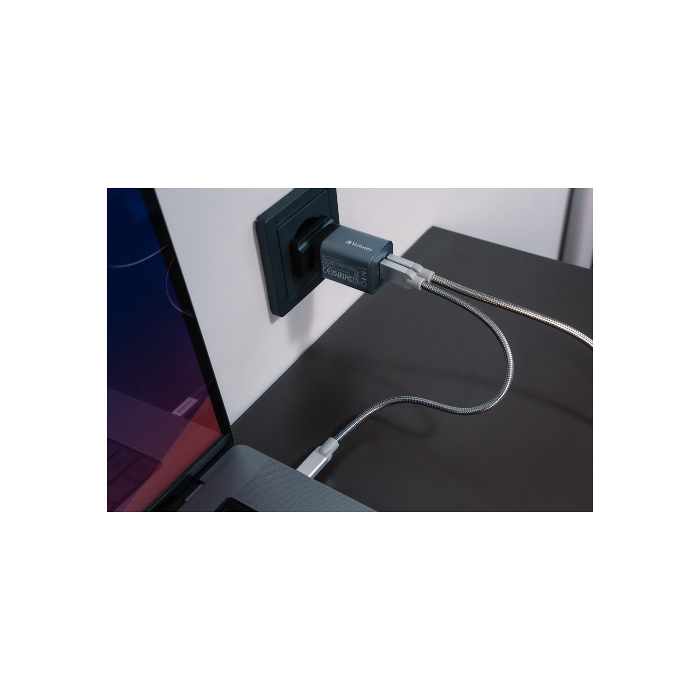 Verbatim Wall GaN Charger - GNC-35 - 35W USB-C USB-A (UK EU US) — Buy in Cyprus with Fast Delivery