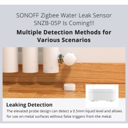 Buy Sonoff ZigBee Smart Water Leak Sensor - SNZB-05P - ZigBee Smart Water Leak S... in Cyprus, Nicosia, Limassol, Larnaka, Pafos