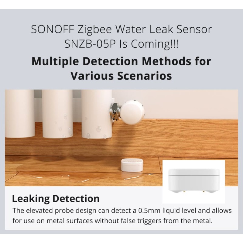 Buy Sonoff ZigBee Smart Water Leak Sensor - SNZB-05P - ZigBee Smart Water Leak S... in Cyprus, Nicosia, Limassol, Larnaka, Pafos