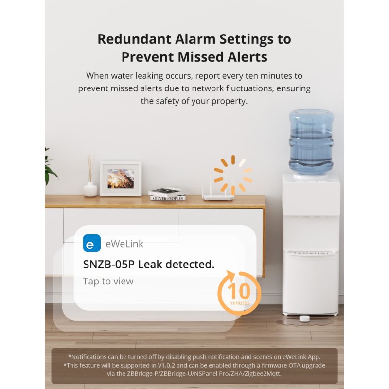 Buy Sonoff ZigBee Smart Water Leak Sensor - SNZB-05P - ZigBee Smart Water Leak S... in Cyprus, Nicosia, Limassol, Larnaka, Pafos