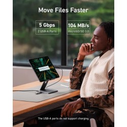 Buy Anker Work USB-C Tablet Stand Hub - 551 - USB-C Tablet Stand Hub 8in1 in Cyprus, Nicosia, Limassol, Larnaka, Pafos