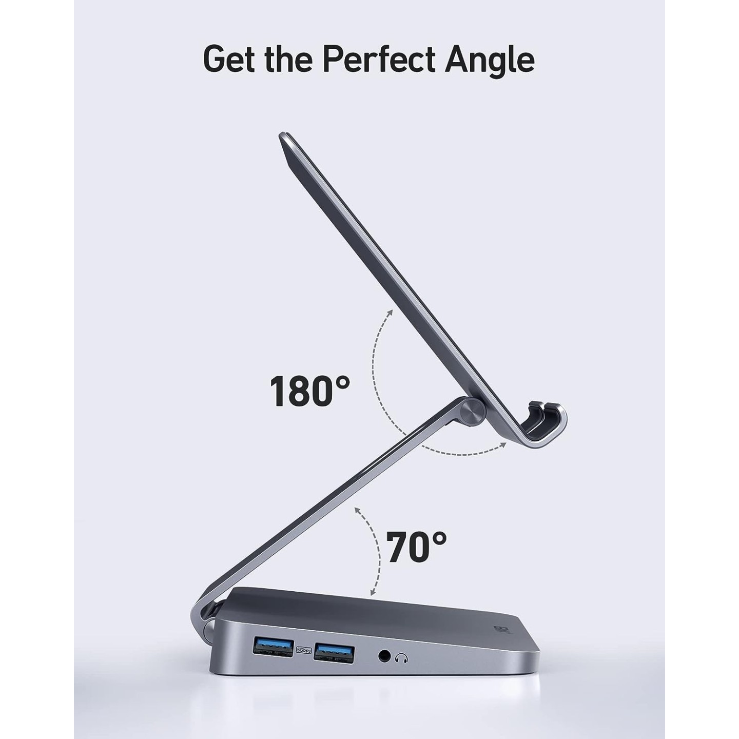 Anker Work USB-C Tablet Stand Hub - 551 - USB-C Tablet Stand Hub 8in1 — Buy in Cyprus with Fast Delivery