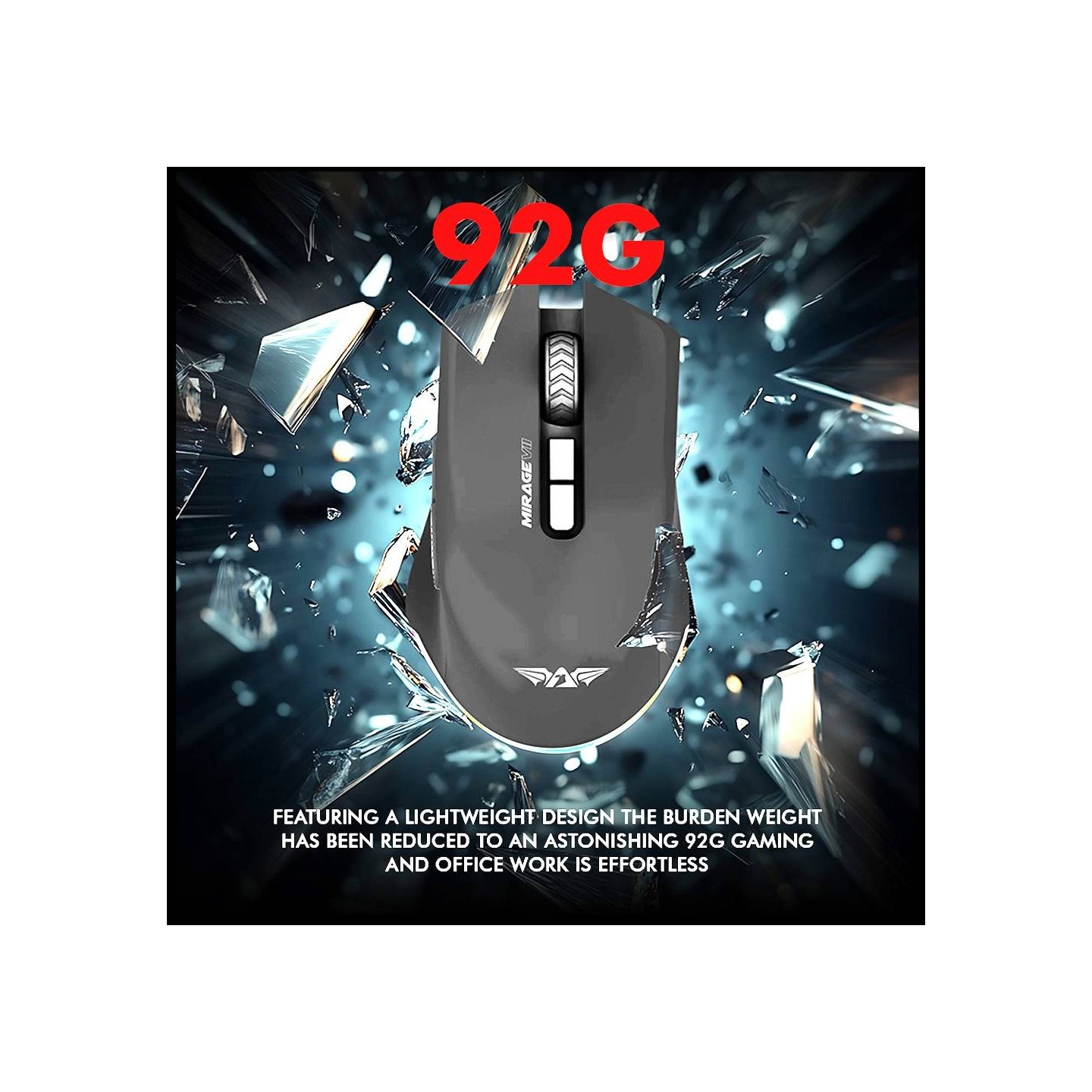 Armaggeddon 7B MIRAGE VII Tri-Mode Gaming Mouse Black (Boxed) — Buy in Cyprus with Fast Delivery