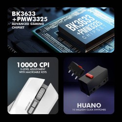 Buy Armaggeddon Gaming Mouse - 7B MIRAGE VII - Wired+2.4G+BT Recharge Black in Cyprus, Nicosia, Limassol, Larnaka, Pafos