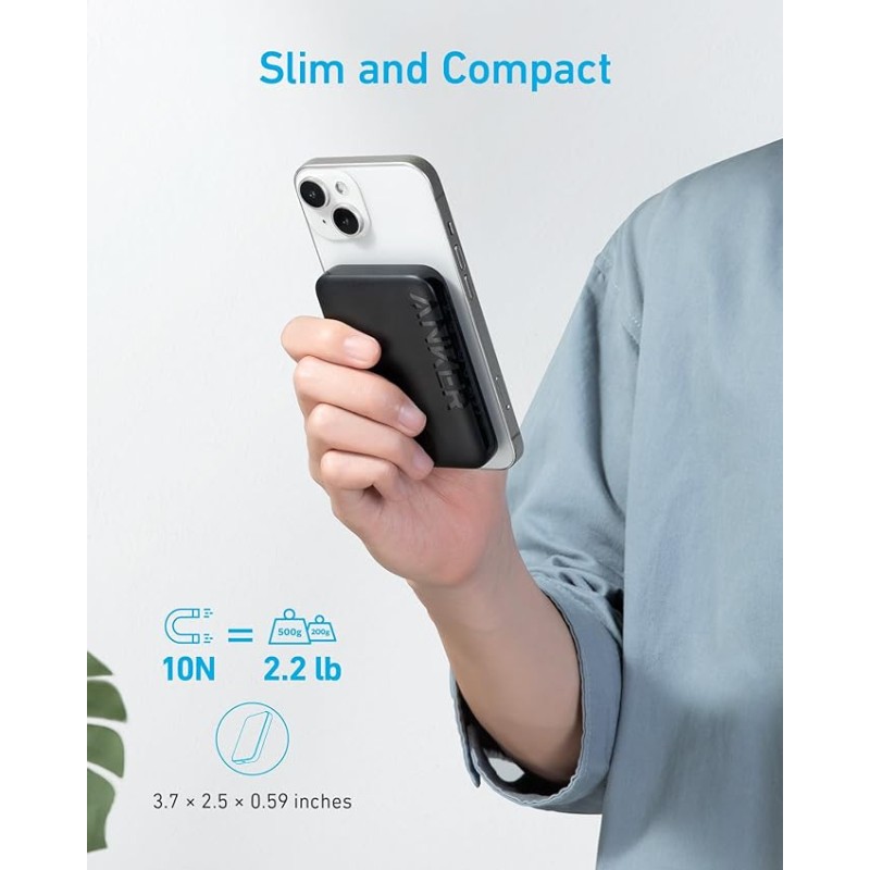 Buy Anker Mobile Powerbank - 321 - 5000 Magsafe Black in Cyprus, Nicosia, Limassol, Larnaka, Pafos