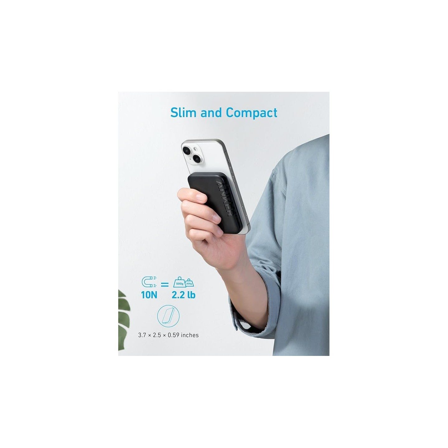 Anker Mobile Powerbank - 321 - 5000 Magsafe Black — Buy in Cyprus with Fast Delivery