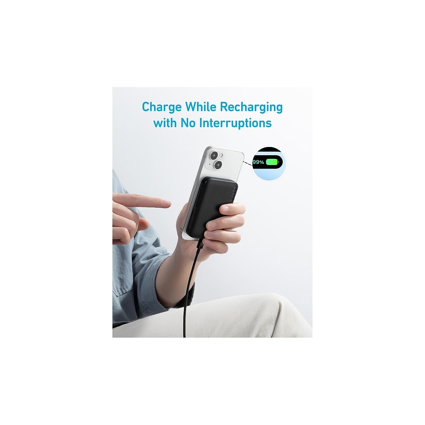 Anker Mobile Powerbank - 321 - 5000 Magsafe Black — Buy in Cyprus with Fast Delivery