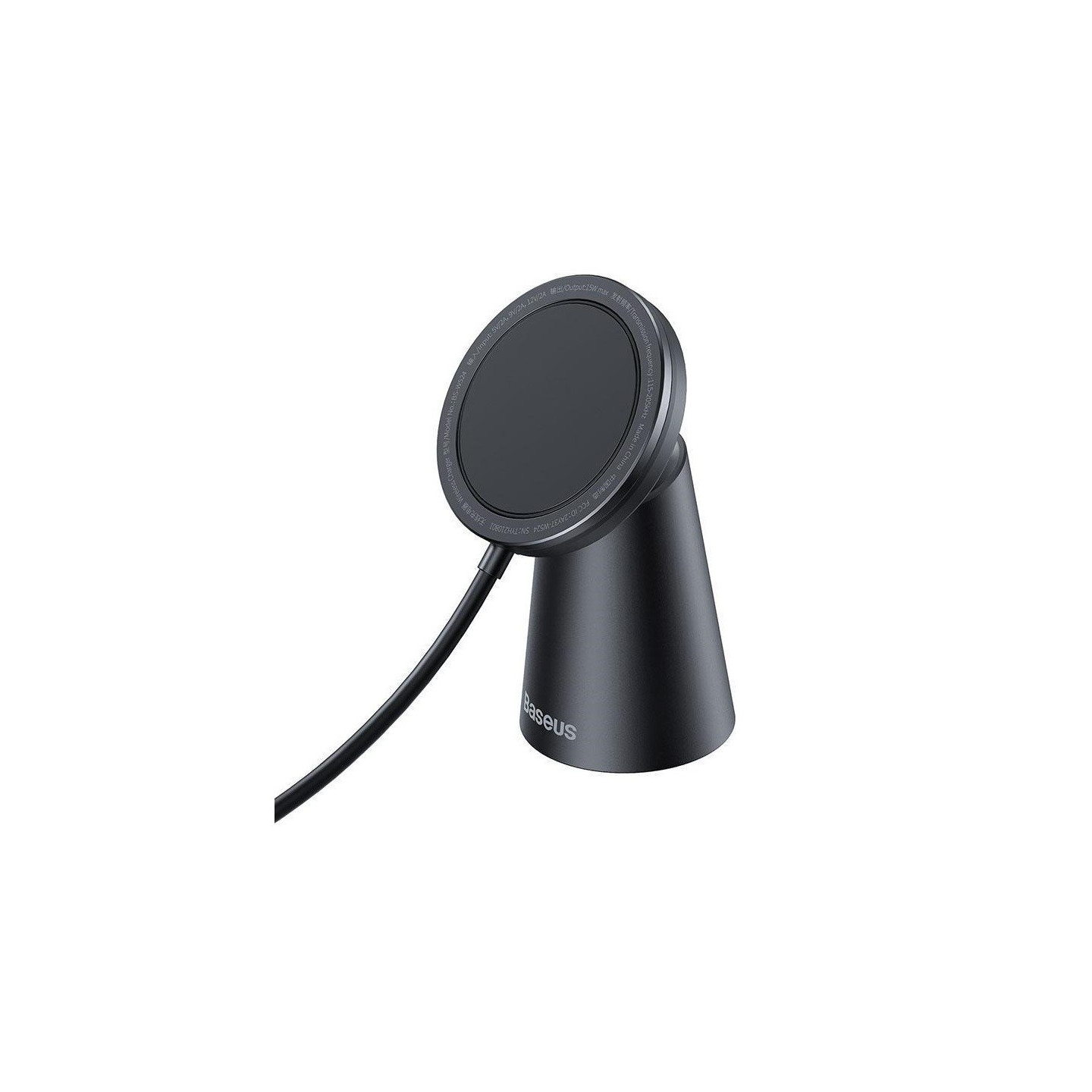 Baseus Simple Magnetic Stand Wireless Charger - Black — Buy in Cyprus with Fast Delivery