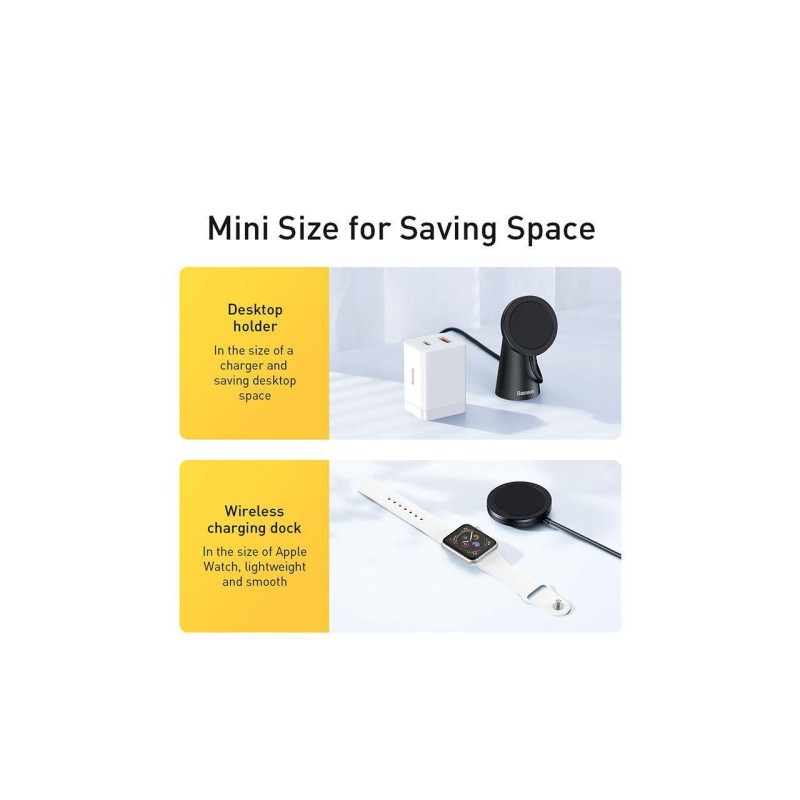 Buy Baseus Simple Magnetic Stand Wireless Charger - Black in Cyprus, Nicosia, Limassol, Larnaka, Pafos