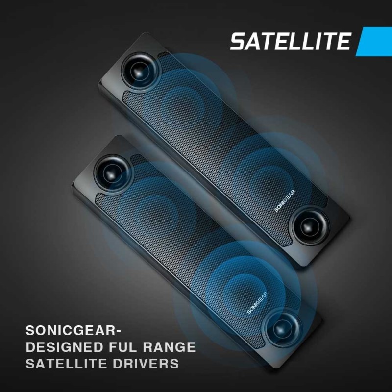 Buy SonicGear EVO 9 PRO - BTMI - 2.1 Speakers 120W BT USB FM Wireless Microphone... in Cyprus, Nicosia, Limassol, Larnaka, Pafos