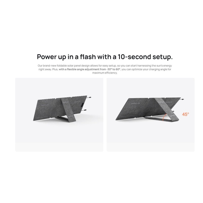 Buy EcoFlow Solar Panel Portable 60W - SPP - Portable, 60W in Cyprus, Nicosia, Limassol, Larnaka, Pafos