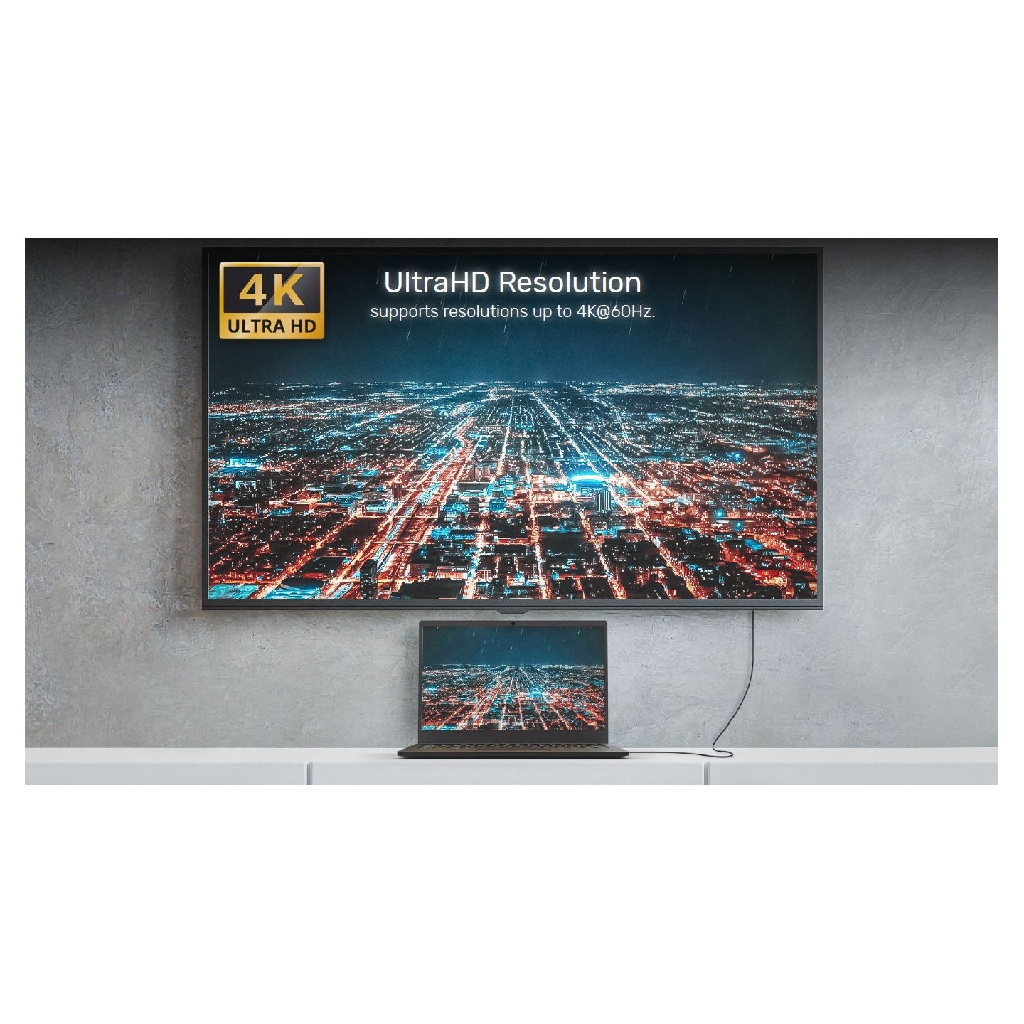 Unitek USB-C to HDMI Cable - V1423A - 4K60Hz 1.8m HDCP 2.3 — Buy in Cyprus with Fast Delivery