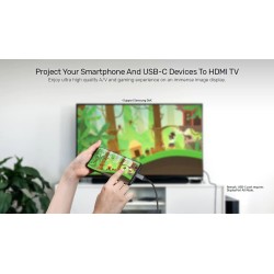 Buy Unitek USB-C to HDMI Cable - V1423A - 4K60Hz 1.8m HDCP 2.3 in Cyprus, Nicosia, Limassol, Larnaka, Pafos