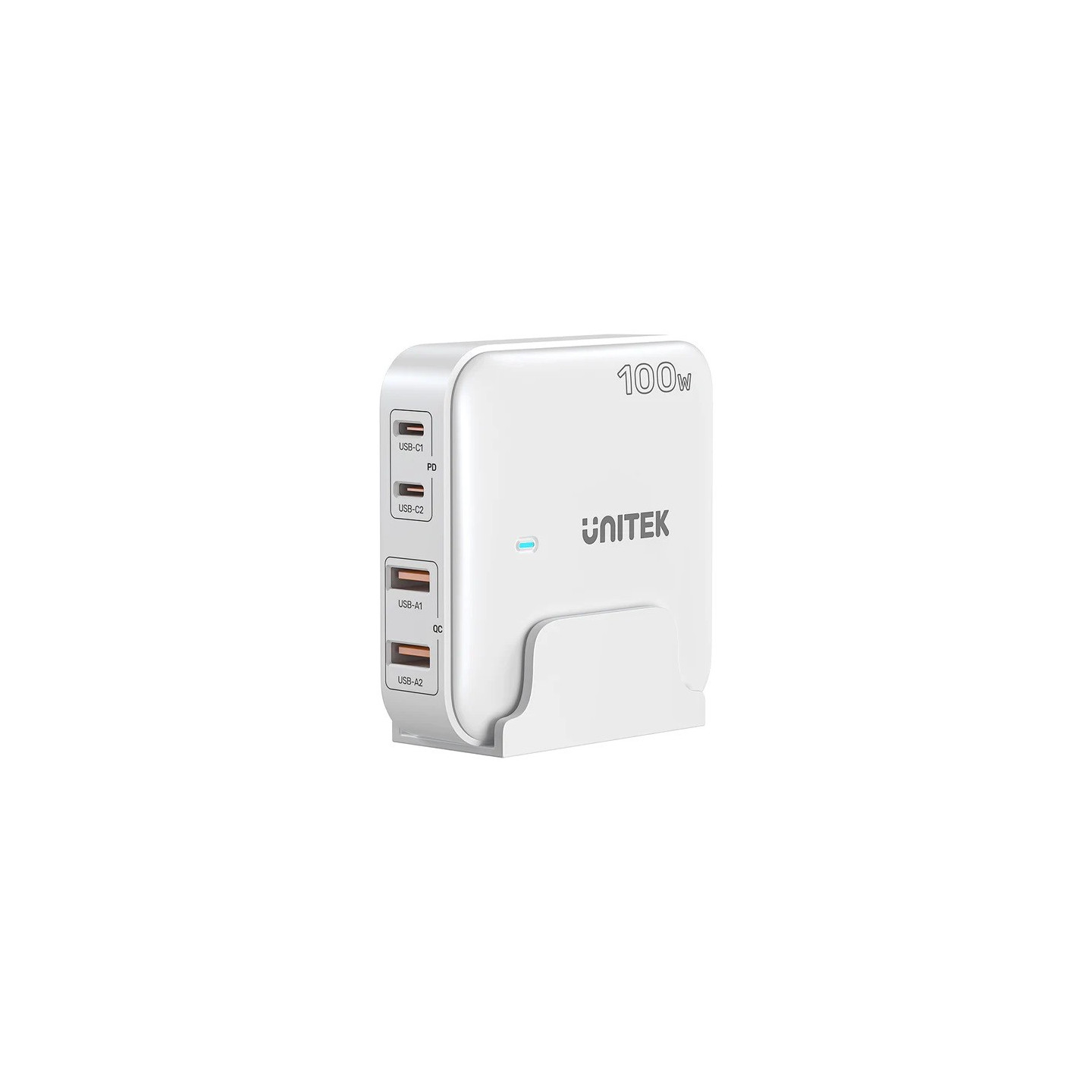 Unitek Charge Desktop - P1229AWH - 100W 4in1 GaN Charger White — Buy in Cyprus with Fast Delivery