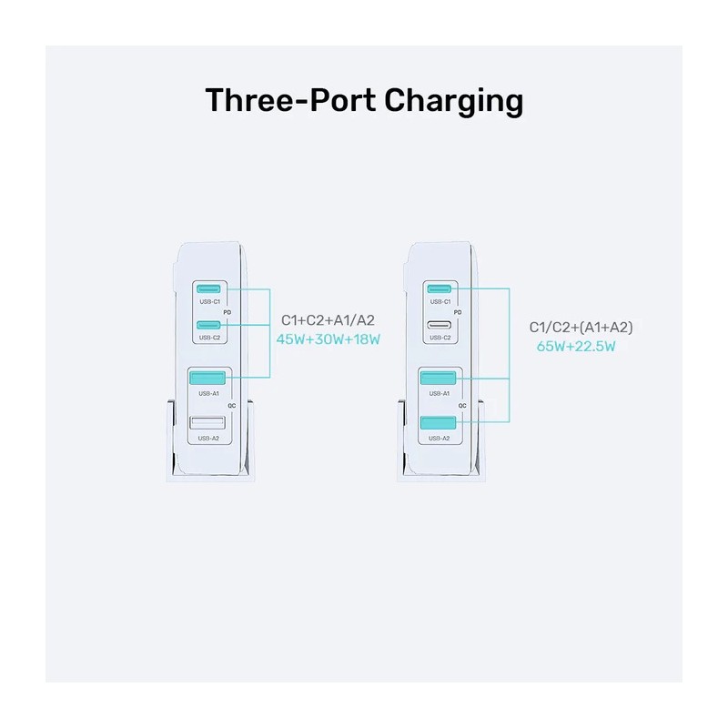 Buy Unitek Charge Desktop - P1229AWH - 100W 4in1 GaN Charger White in Cyprus, Nicosia, Limassol, Larnaka, Pafos