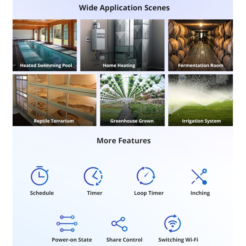 Buy Sonoff WiFi Smart Switch TH Elite Smart Temperature and Humidity Monitoring ... in Cyprus, Nicosia, Limassol, Larnaka, Pafos