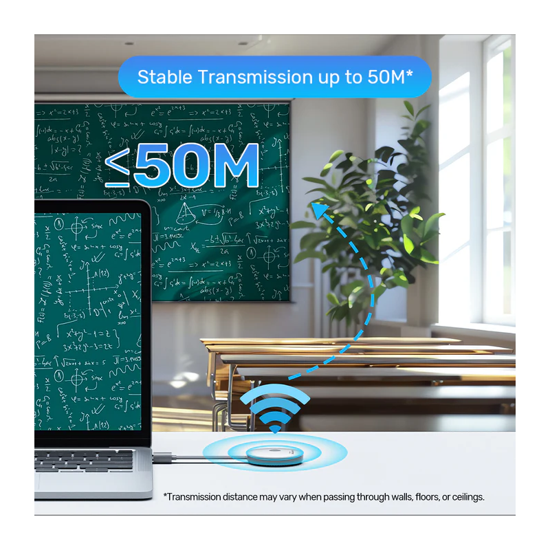 Buy Unitek Wireless HDMI Transmitter & Receiver Kit - V1183A - Up to 50M, White in Cyprus, Nicosia, Limassol, Larnaka, Pafos