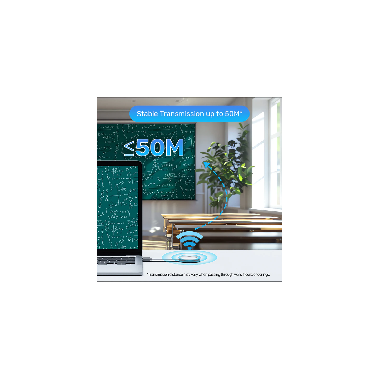 Unitek Wireless HDMI Transmitter & Receiver Kit - V1183A - Up to 50M, White — Buy in Cyprus with Fast Delivery