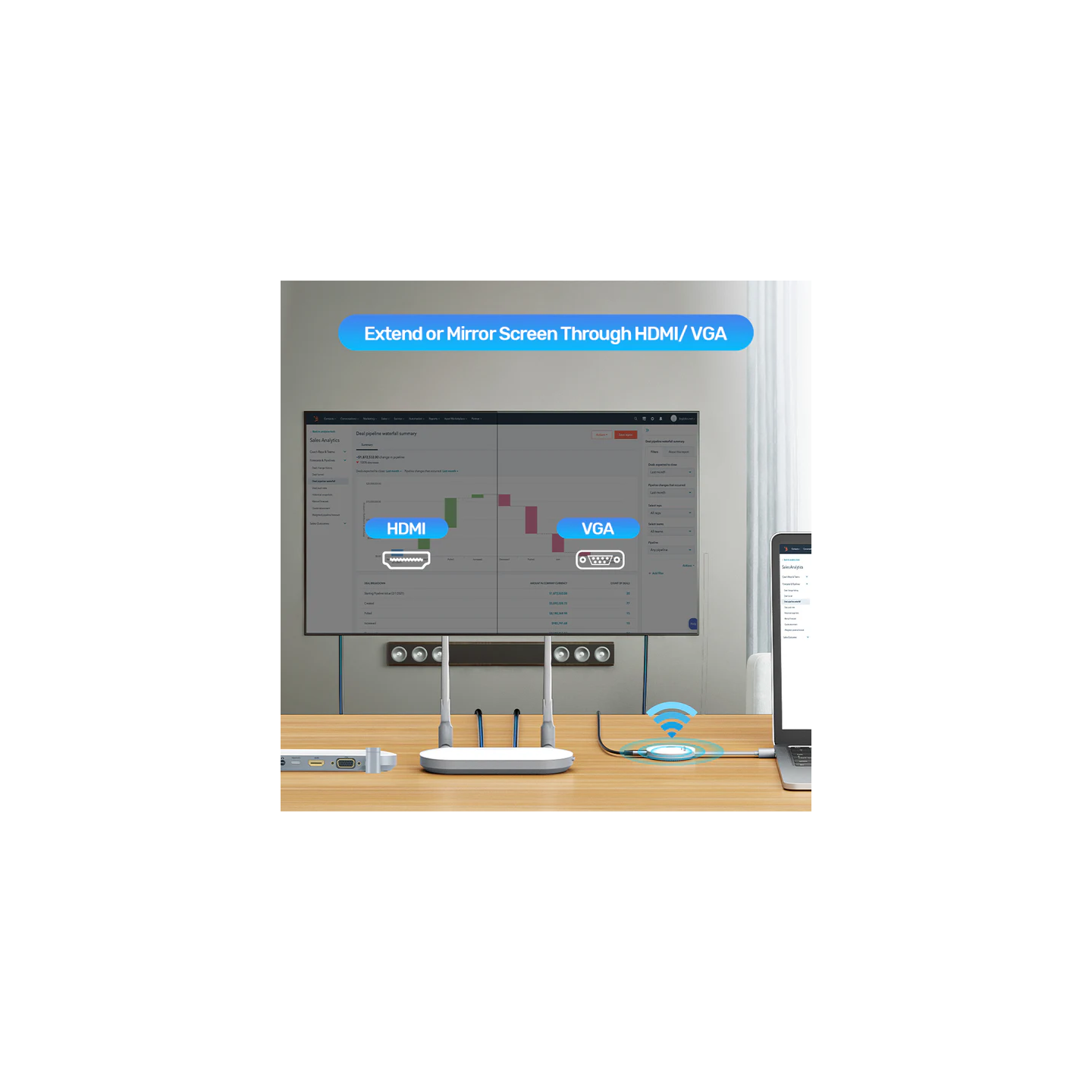 Unitek Wireless HDMI Transmitter & Receiver Kit - V1183A - Up to 50M, White — Buy in Cyprus with Fast Delivery