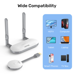Buy Unitek Wireless HDMI Transmitter & Receiver Kit - V1183A - Up to 50M, White in Cyprus, Nicosia, Limassol, Larnaka, Pafos