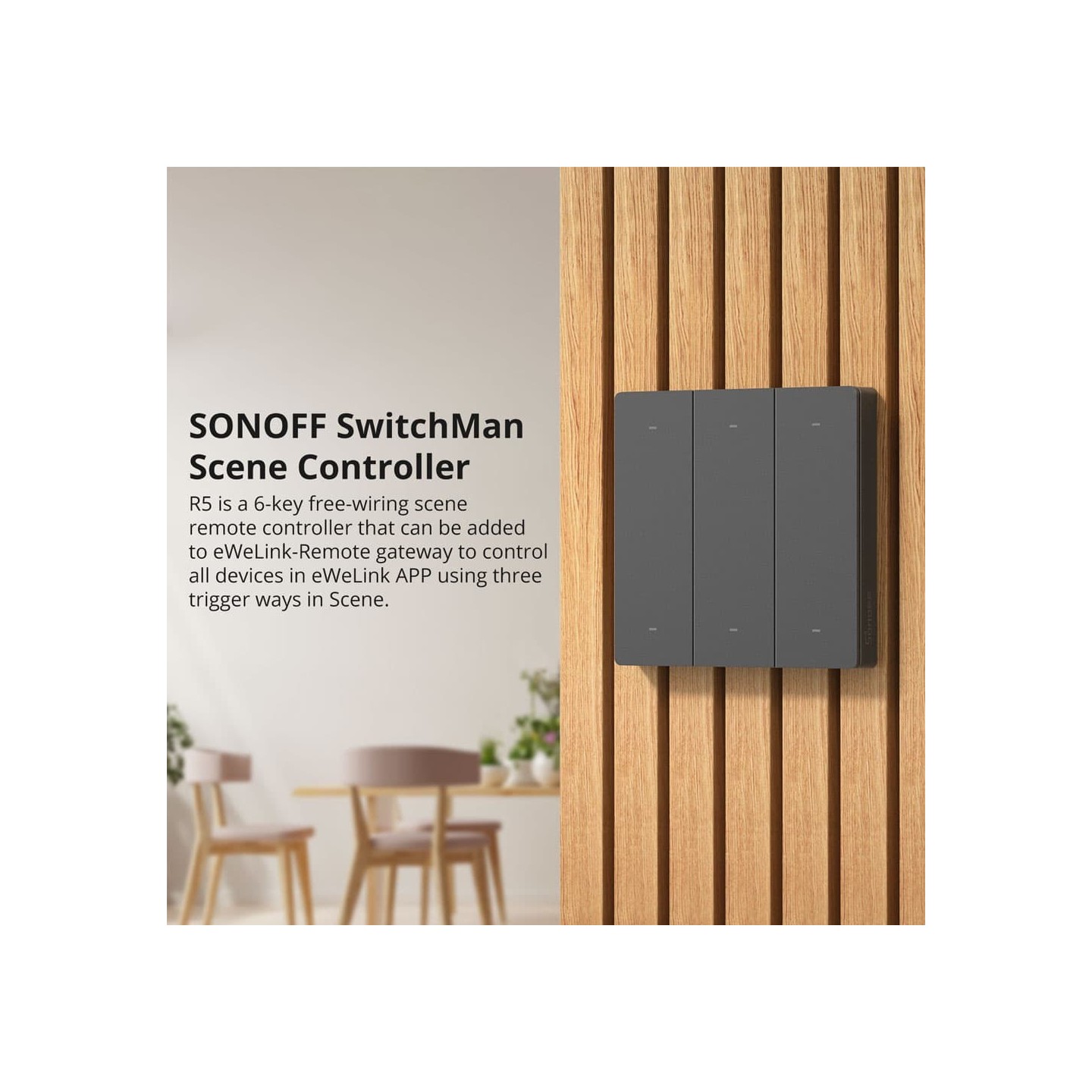 Sonoff Wifi Smart SwitchMan Scene Controller - R5 - White — Buy in Cyprus with Fast Delivery