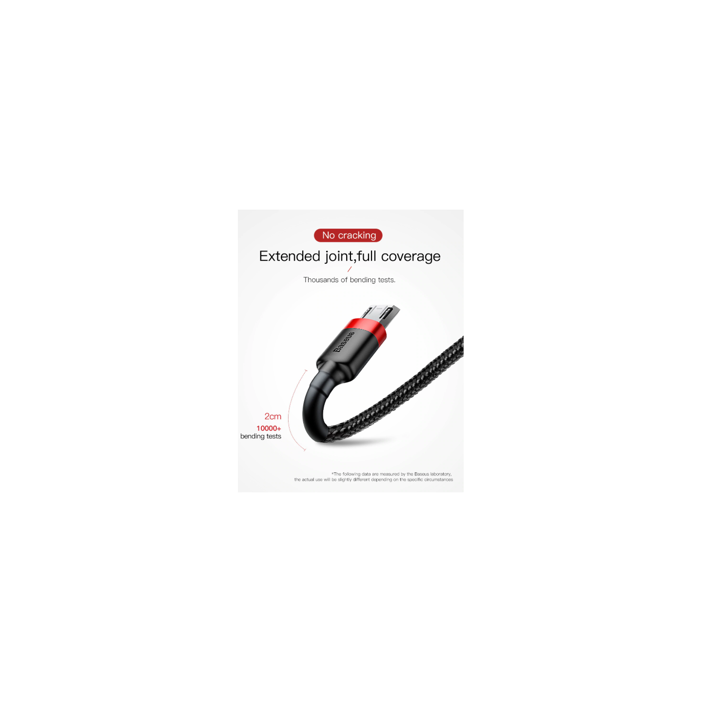 Baseus Cafule Braided MicroUSB Cable - 1.5A 2.0m Red (Boxed) — Buy in Cyprus with Fast Delivery