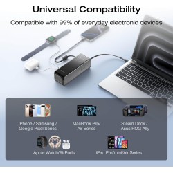 EcoFlow Charge Powerbank - RAPID - 25000mAh 170W + 100W Built-In & Retractable Cable Black — Buy in Cyprus with Fast Delivery