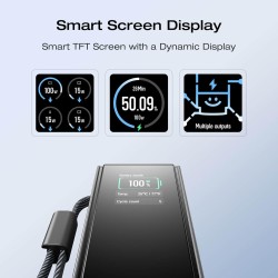 EcoFlow Charge Powerbank - RAPID - 25000mAh 170W + 100W Built-In & Retractable Cable Black — Buy in Cyprus with Fast Delivery