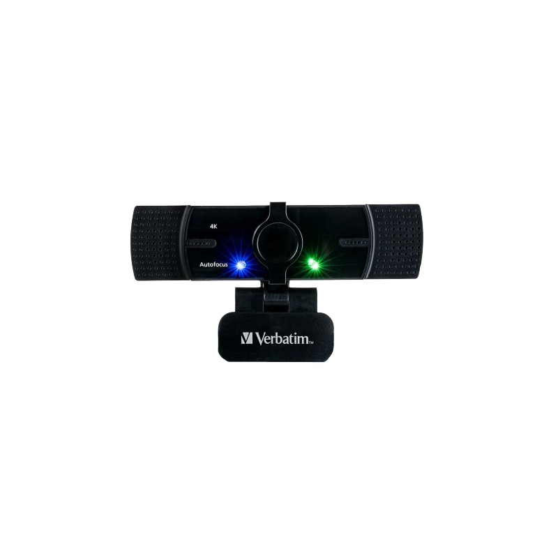 Verbatim AWC-03 4K Autofocus Webcam with Dual Microphone 120° Wide Angle (Boxed) — Buy in Cyprus with Fast Delivery