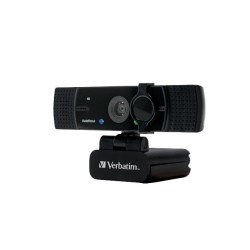 Verbatim AWC-03 4K Autofocus Webcam with Dual Microphone 120° Wide Angle (Boxed) — Buy in Cyprus with Fast Delivery