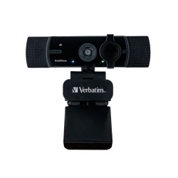 Verbatim AWC-03 4K Autofocus Webcam with Dual Microphone 120° Wide Angle (Boxed) — Buy in Cyprus with Fast Delivery