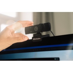 Verbatim AWC-03 4K Autofocus Webcam with Dual Microphone 120° Wide Angle (Boxed) — Buy in Cyprus with Fast Delivery
