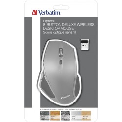 Verbatim Wireless Desktop 8-Button Deluxe Blue LED Mouse - Graphite (Boxed) — Buy in Cyprus with Fast Delivery