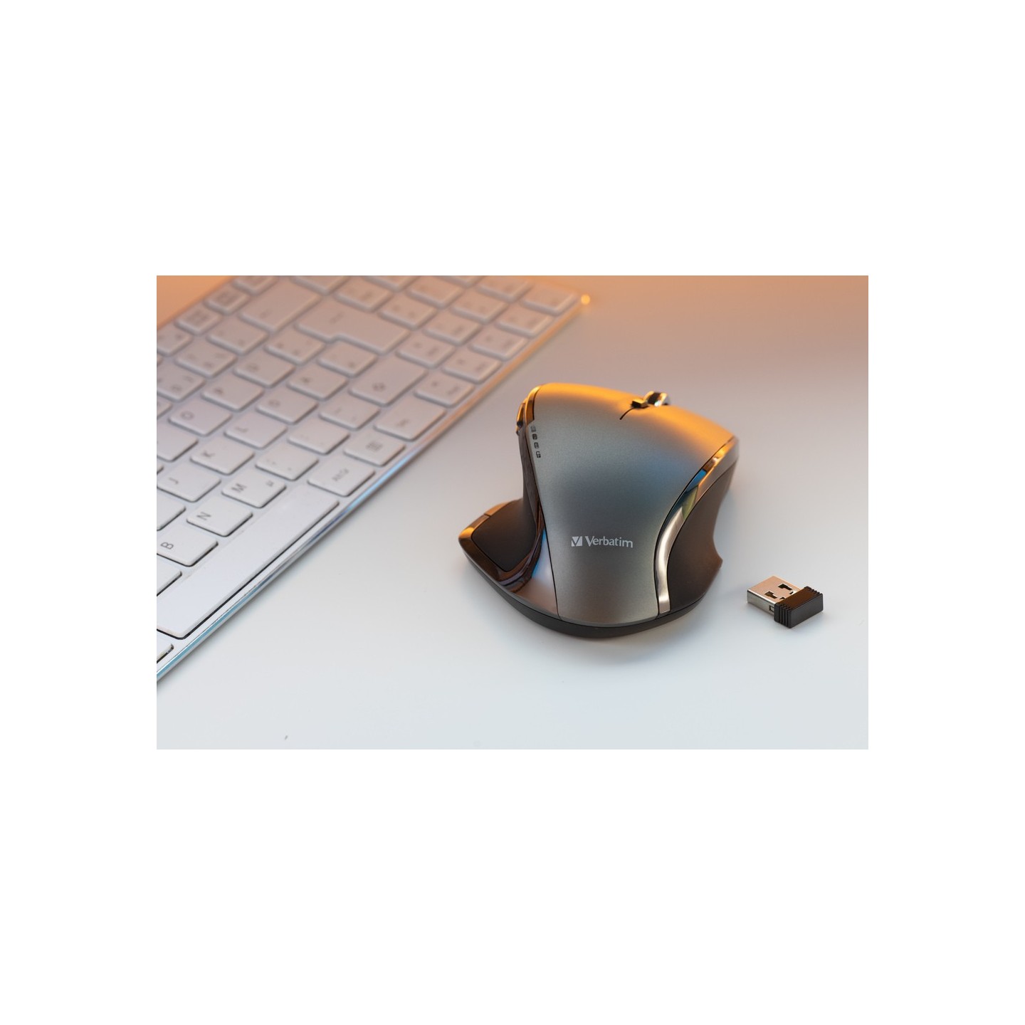 Verbatim Wireless Desktop 8-Button Deluxe Blue LED Mouse - Graphite (Boxed) — Buy in Cyprus with Fast Delivery