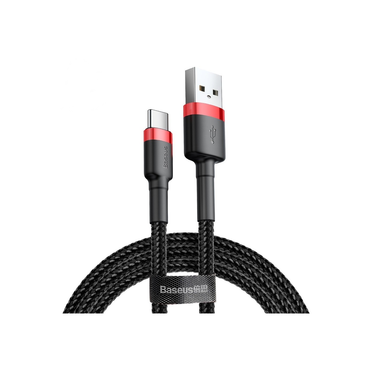 Baseus Cafule Braided USB-A to Type-C Cable 2A 3m Black (Boxed) — Buy in Cyprus with Fast Delivery