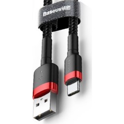 Baseus Cafule Braided USB-A to Type-C Cable 2A 3m Black (Boxed) — Buy in Cyprus with Fast Delivery